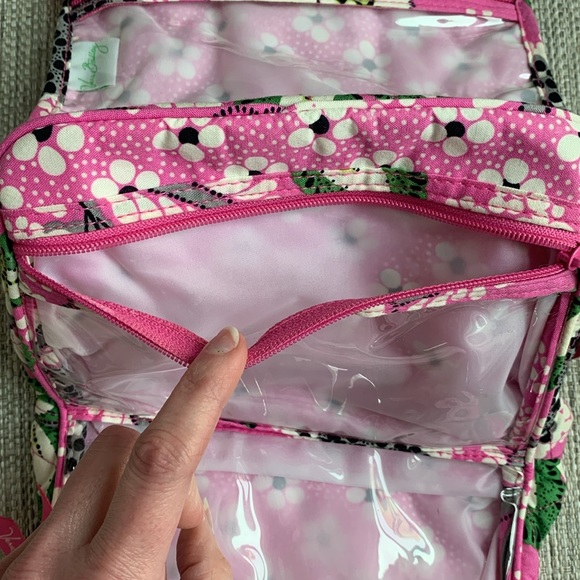 Vera Bradley Priscilla Pink Essentials Cosmetic Bag - Picture 6 of 11